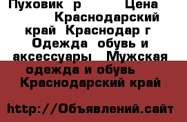 Пуховик  р 52-54 › Цена ­ 2 200 - Краснодарский край, Краснодар г. Одежда, обувь и аксессуары » Мужская одежда и обувь   . Краснодарский край